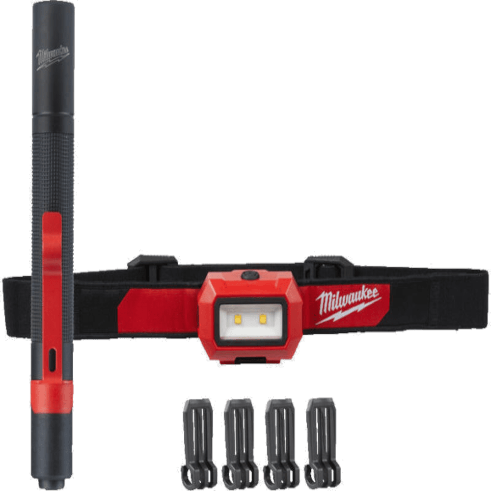 Set lanterna cap si lanterna de mana Milwaukee HL2IPL-LED Set lanterna cap si lanterna de mana Milwaukee HL2IPL-LED