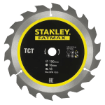 Panza de circular pentru lemn TCT 190mm 18T Stanley FATMAX STA15370