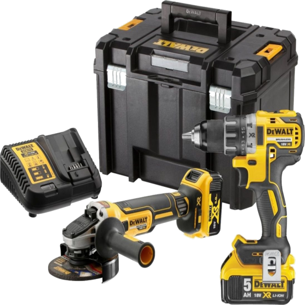 Set 2 scule cu acumulatori DeWalt DCK2020P2T