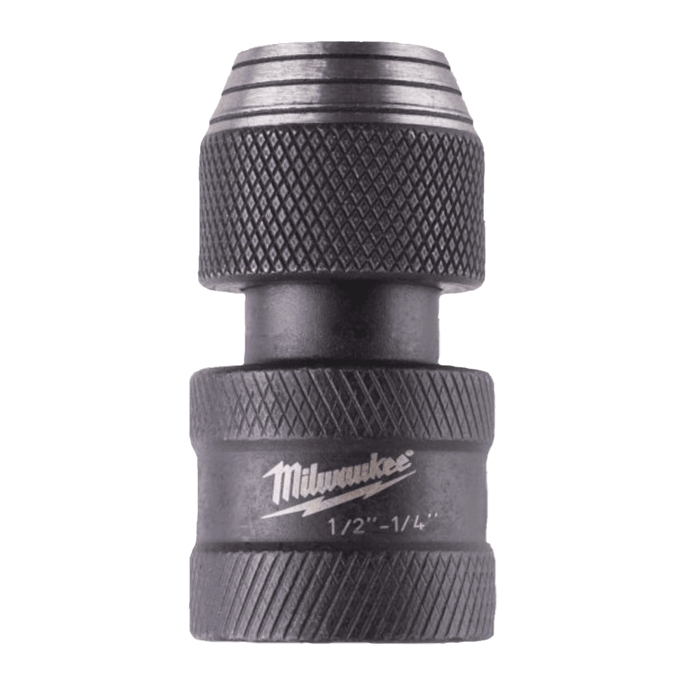 Adaptor impact de 1/2 la biti HEX de 1/4 Milwaukee Shockwave Impact Duty Adaptor impact de 1/2 la biti HEX de 1/4 Milwaukee Shockwave Impact Duty