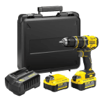 Masina de gaurit cu percutie cu 2 acumulatori Stanley SFMCD721M2K