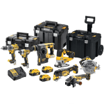 Set 7 scule cu 3 acumulatori DeWalt DCK755P3T