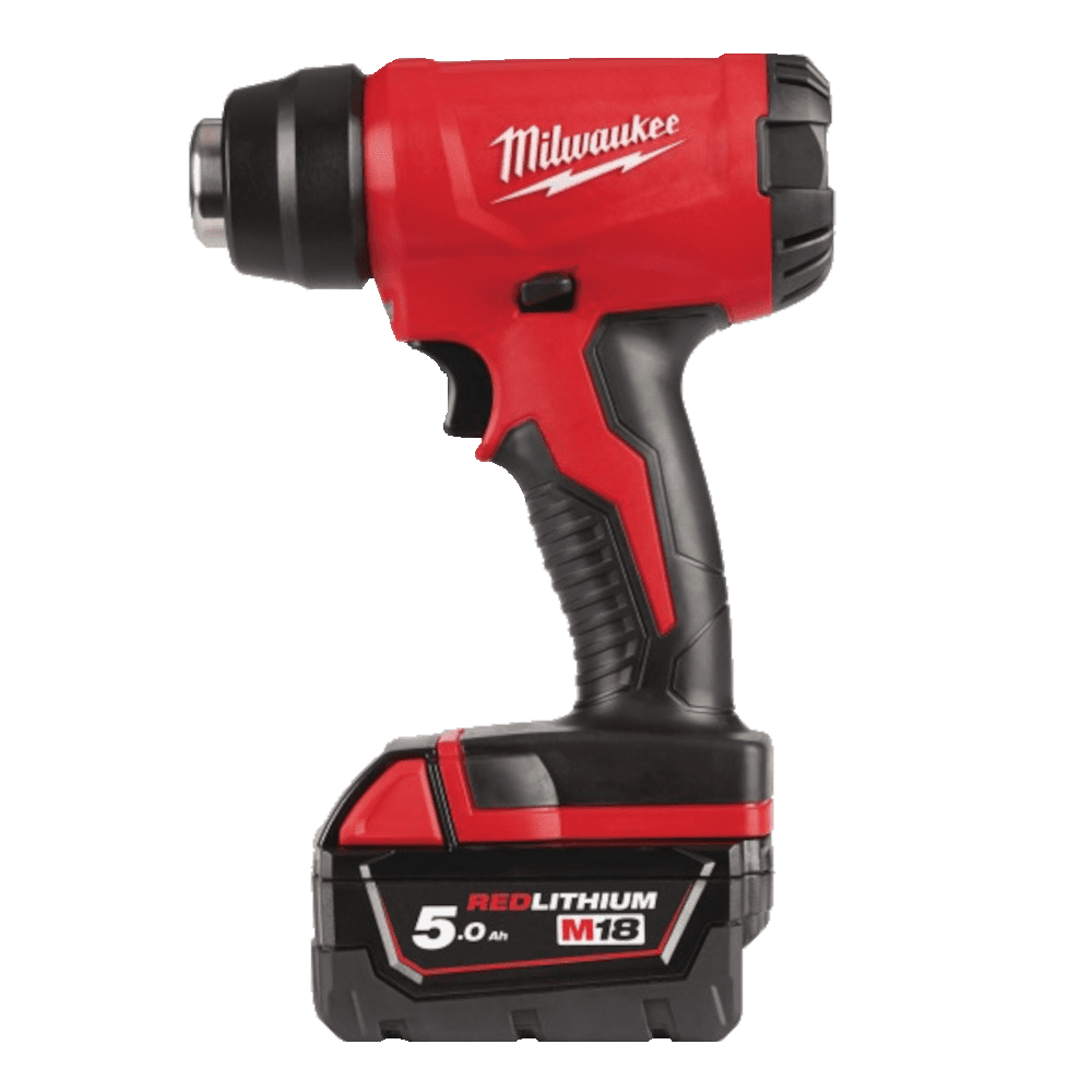 Suflanta aer cald cu 2 acumulatori 5Ah Milwaukee M18 BHG-502C Suflanta aer cald cu 2 acumulatori 5Ah Milwaukee M18 BHG-502C