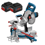 Fierastrau circular unghiular cu 2 acumulatori 8Ah Bosch GCM 18V-216