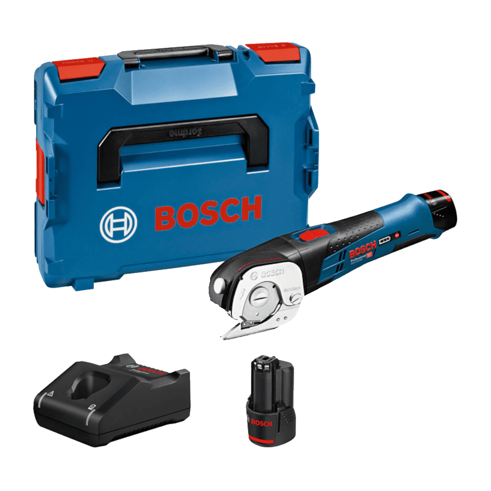 Foarfeca de taiat tabla cu 2 acumulatori 2Ah Bosch GUS 12V-300 Foarfeca de taiat tabla cu 2 acumulatori 2Ah Bosch GUS 12V-300