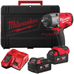 Masina de insurubat cu impact cu 2 acumulatori Milwaukee M18 FHIW2F12-502X