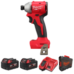 Masina de insurubat cu impact cu 2 acumulatori Milwaukee M18 BLIDR-502X