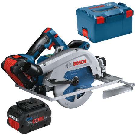 Fierastrau circular cu 2 acumulatori 8Ah Bosch GKS 18V-68 GC