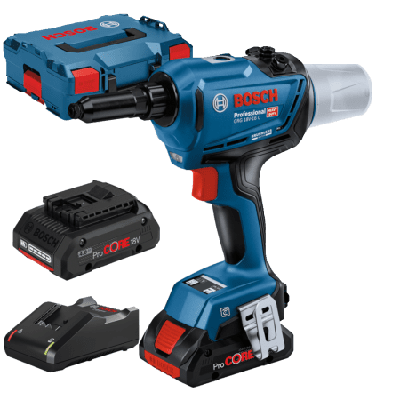 Pistol pentru nituit cu 2 acumulatori Bosch GRG 18V-16 C