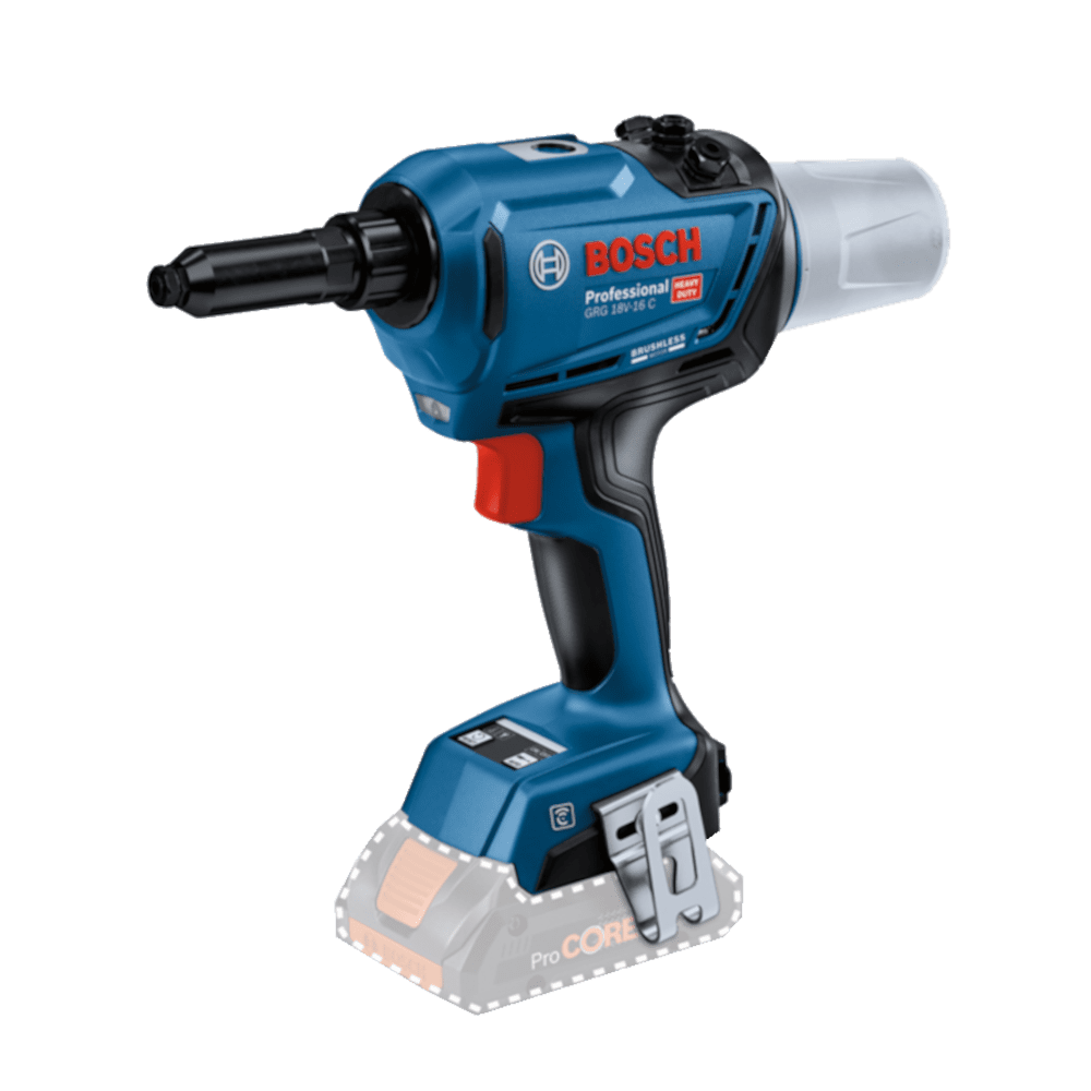 Pistol pentru nituit cu 2 acumulatori Bosch GRG 18V-16 C Pistol pentru nituit cu 2 acumulatori Bosch GRG 18V-16 C