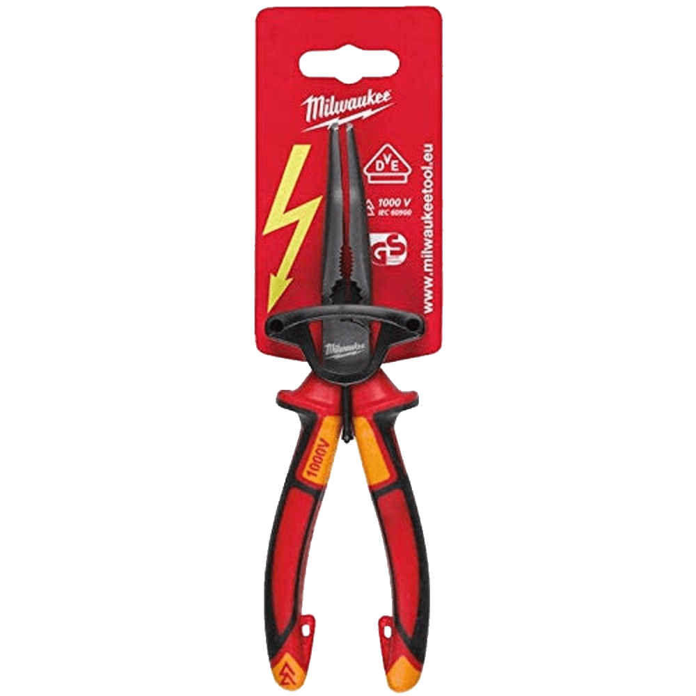 Cleste VDE cu nas lung 205mm si varf indoit Milwaukee Cleste VDE cu nas lung 205mm si varf indoit Milwaukee