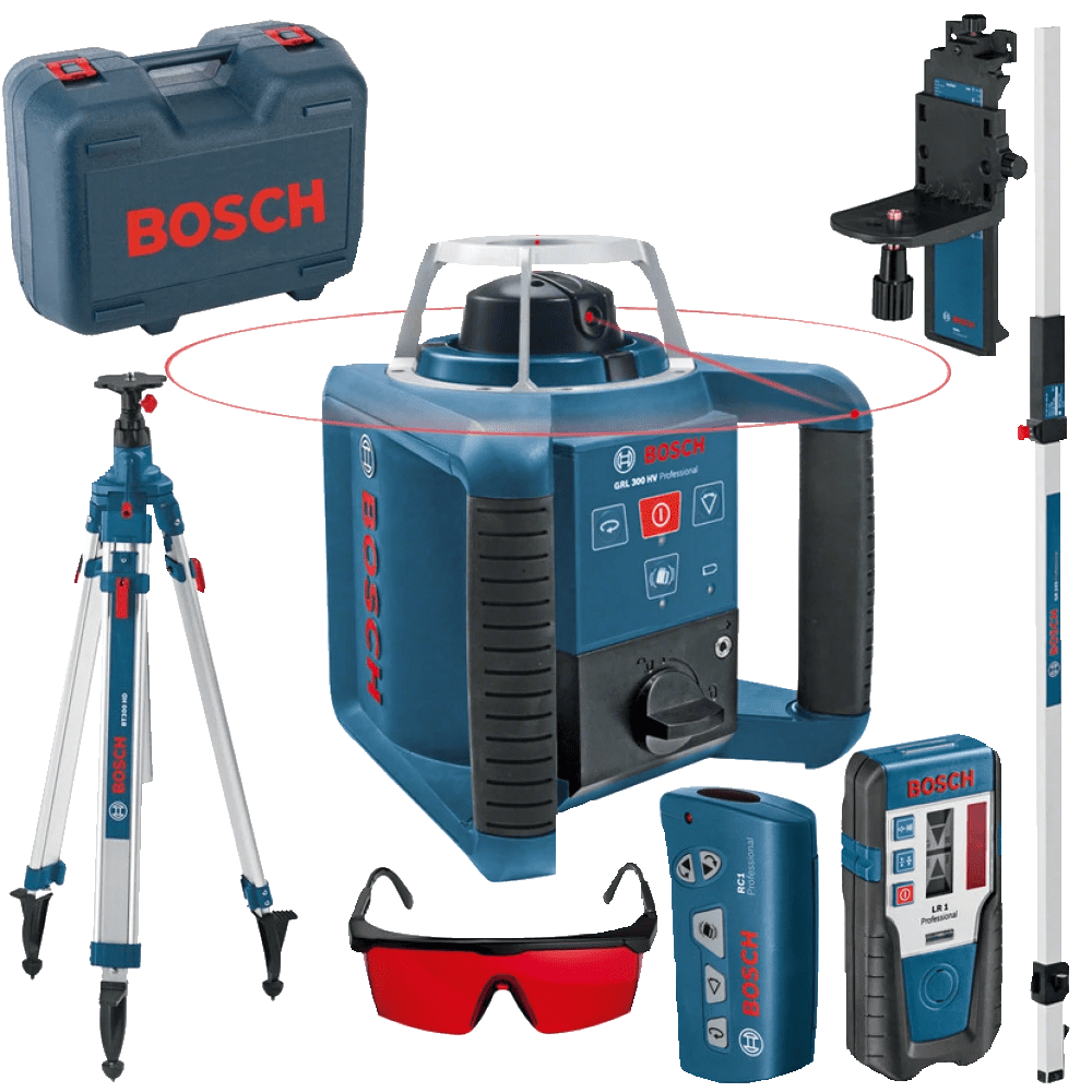 Nivela laser rotativa cu linii rosii Bosch GRL 300 HV Nivela laser rotativa cu linii rosii Bosch GRL 300 HV