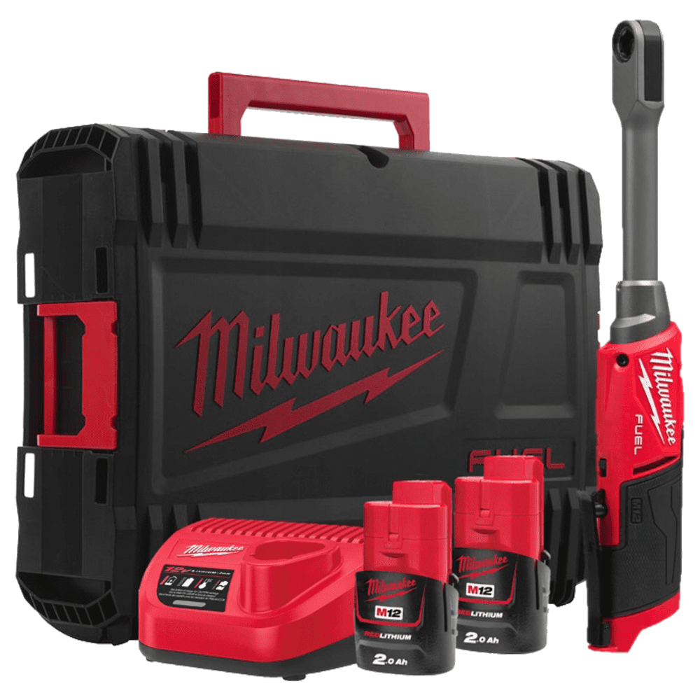 Antrenor cu clichet cu 2 acumulatori 2Ah Milwaukee M12 FPTR-202X Antrenor cu clichet cu 2 acumulatori 2Ah Milwaukee M12 FPTR-202X