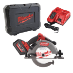 Fierastrau circular cu 1 acumulator 12Ah Milwaukee M18 FCSG66-121