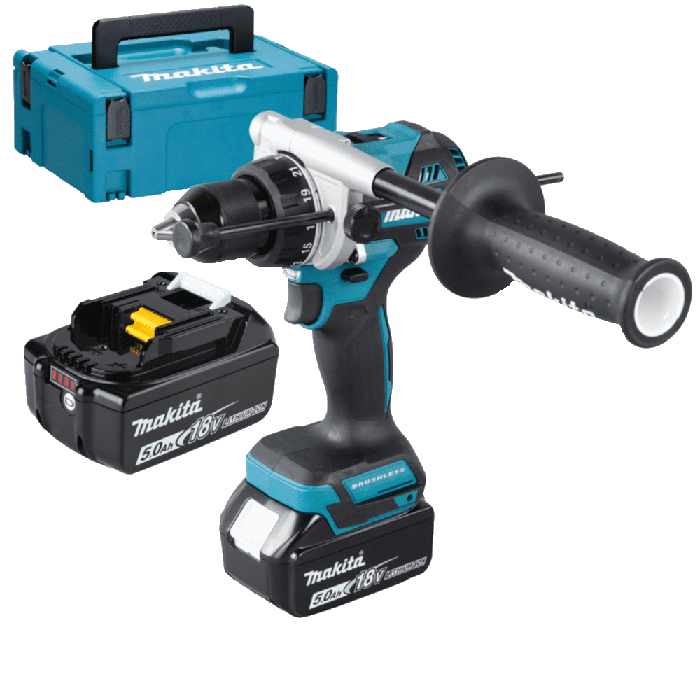 Masina de gaurit si insurubat cu percutie cu 2 acumulatori Makita DHP486RTJ Masina de gaurit si insurubat cu percutie cu 2 acumulatori Makita DHP486RTJ