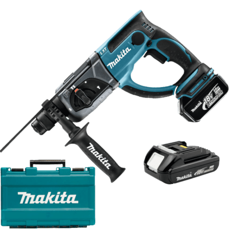 Ciocan rotopercutor SDS-Plus cu 2 acumulatori Makita DHR202RX4
