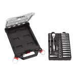 Set chei tubulare si antrenor cu clichet 32 piese in insertie si cutie PACKOUT Milwaukee