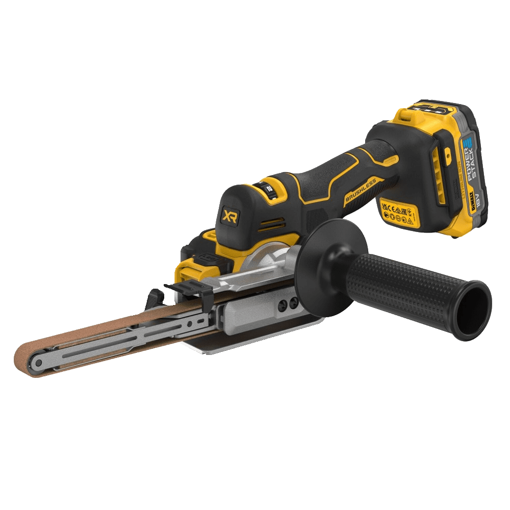 Slefuitor cu banda cu 2 acumulatori DeWalt DCM200E2T Slefuitor cu banda cu 2 acumulatori DeWalt DCM200E2T