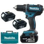 Masina de gaurit/insurubat cu 3 acumulatori Makita DDF482RFE3 1 Masina de gaurit/insurubat cu 3 acumulatori Makita DDF482RFE3