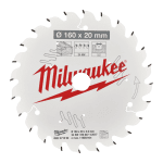Panza de circular pentru lemn 160mm Milwaukee Z24