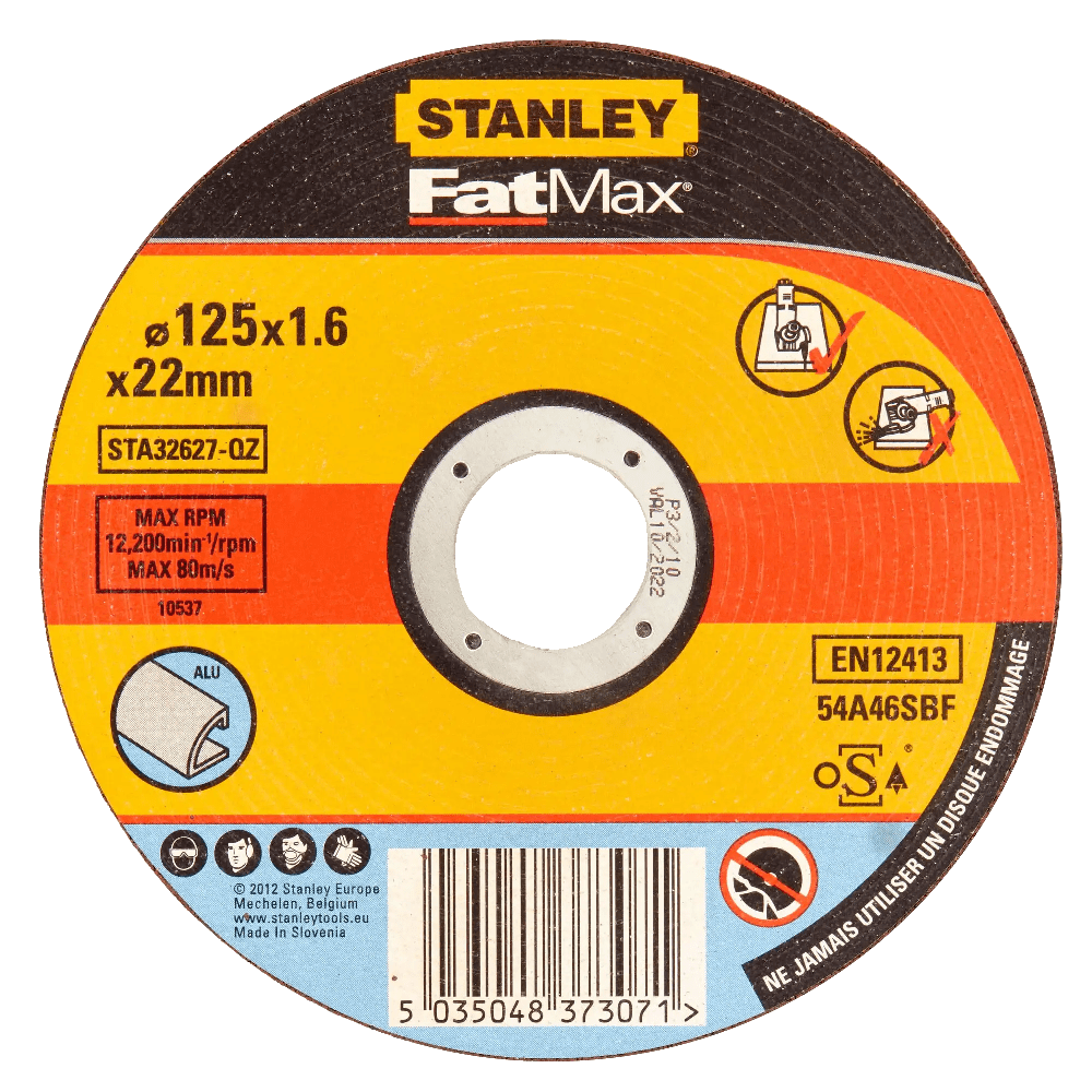 Disc abraziv taiere aluminiu 125mm Stanley FATMAX STA32627 Disc abraziv taiere aluminiu 125mm Stanley FATMAX STA32627