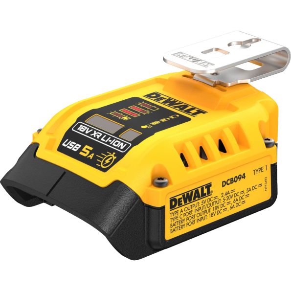 Set incarcator USB-C si 2 acumulatori 18V 5.0Ah DeWalt DCB094H2