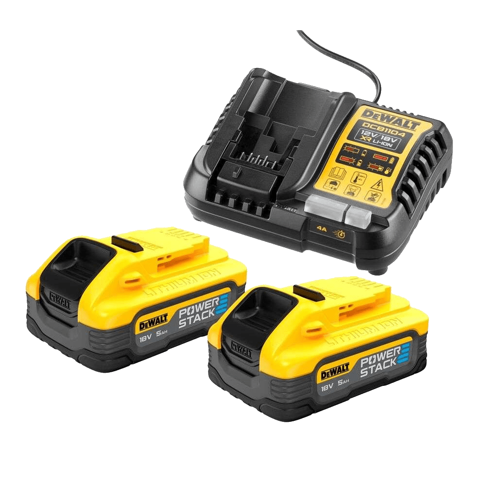 Set incarcator si 2 acumulatori 18V 5.0Ah DeWalt DCB1104H2 Set incarcator si 2 acumulatori 18V 5.0Ah DeWalt DCB1104H2