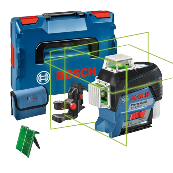 Nivela laser cu 3 linii verzi Bosch GLL 3-80 CG