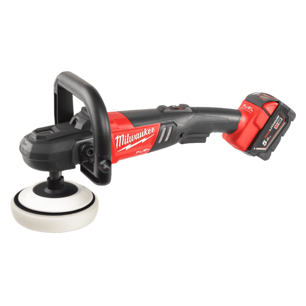 Masina de polisat cu 2 acumulatori Milwaukee M18 FAP180-502X - Resigilat Masina de polisat cu 2 acumulatori Milwaukee M18 FAP180-502X - Resigilat