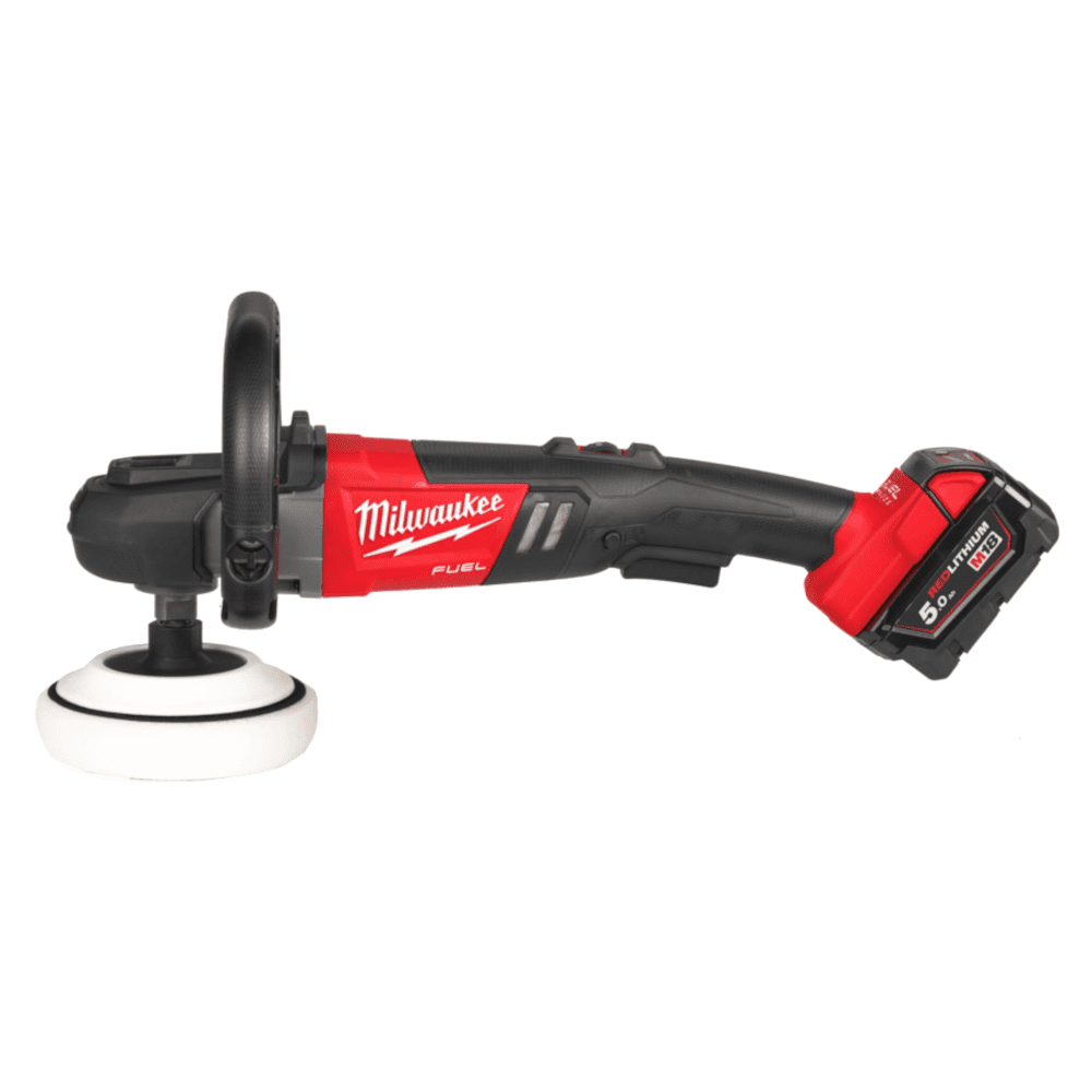 Masina de polisat cu 2 acumulatori Milwaukee M18 FAP180-502X - Resigilat Masina de polisat cu 2 acumulatori Milwaukee M18 FAP180-502X - Resigilat