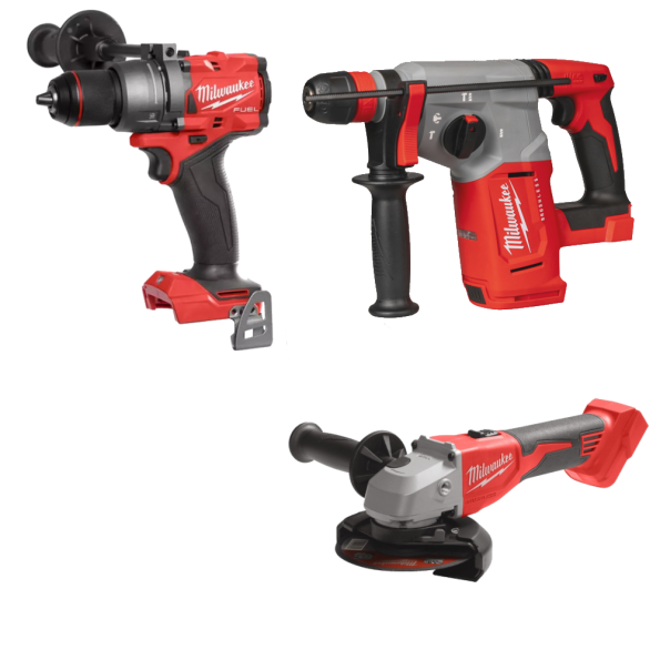 Set 3 scule fara acumulatori Milwaukee M18 FPP3X5-0