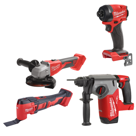 Set 4 scule fara acumulatori Milwaukee M18 FPP4X3-0