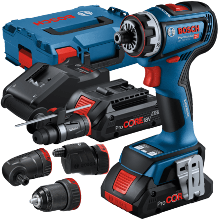 Masina de gaurit/insurubat cu 2 acumulatori Bosch GSR 18V-90 FC