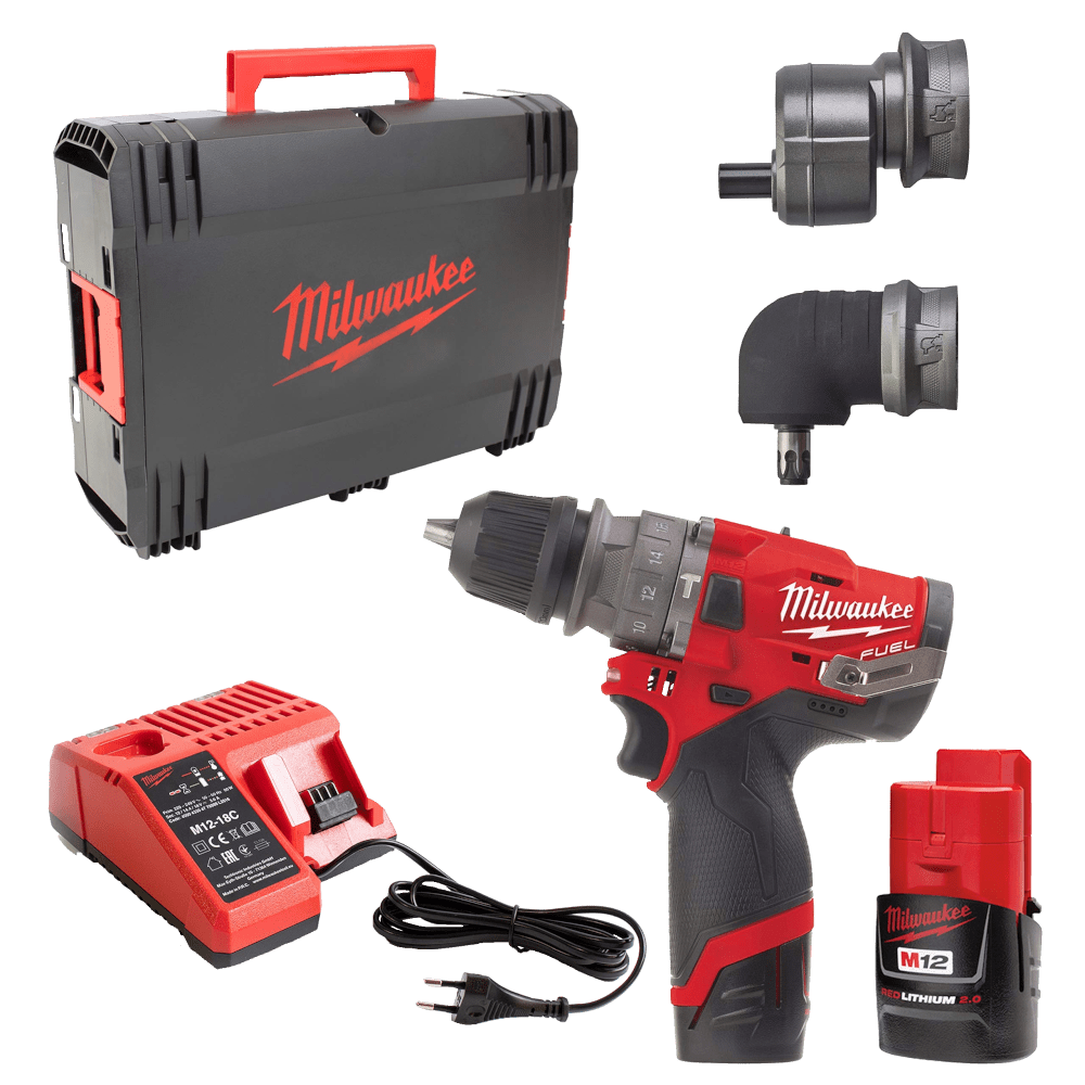 Masina de gaurit cu percutie cu 2 acumulatori Milwaukee M12 FPDXKIT-202X Masina de gaurit cu percutie cu 2 acumulatori Milwaukee M12 FPDXKIT-202X