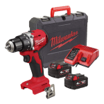 Masina de gaurit fara percutie cu 2 acumulatori 4Ah Milwaukee M18 BLDDRC-402C