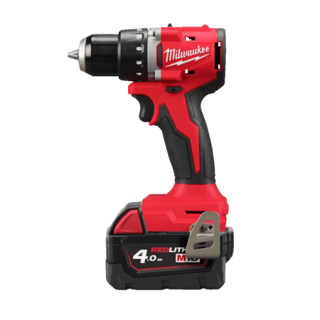 Masina de gaurit fara percutie cu 2 acumulatori 4Ah Milwaukee M18 BLDDRC-402C
