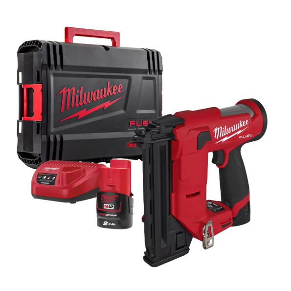 Pistol de batut cuie cu 2 acumulatori Milwaukee M12 FCN18GS-202X