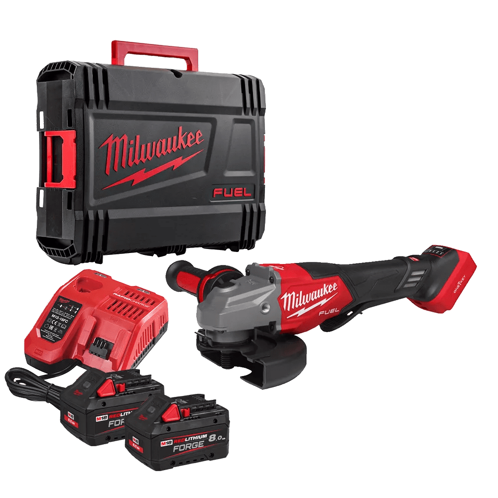 Polizor unghiular cu 2 acumulatori 8Ah Milwaukee M18 FHSAGO125VXPDB2-802X Polizor unghiular cu 2 acumulatori 8Ah Milwaukee M18 FHSAGO125VXPDB2-802X