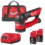 Slefuitor orbital cu 2 acumulatori 2Ah Milwaukee M12 FSDR75-202B