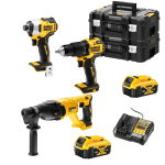 Set 3 scule cu 2 acumulatori DeWalt DCK3063M2