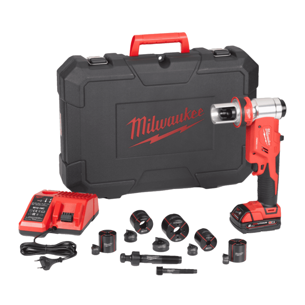 Masina de stantat hidraulica cu 1 acumulator Milwaukee M18HKP-201CA Masina de stantat hidraulica cu 1 acumulator Milwaukee M18HKP-201CA