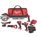 Set 6 scule cu 5 acumulatori Milwaukee M18 FPP6B-505B