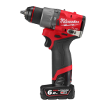 Masina de gaurit si insurubat cu percutie cu 2 acumulatori Milwaukee M12FPD2-602X