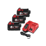 Set 8 scule cu 3 acumulatori Milwaukee M18 FPP8A-503B