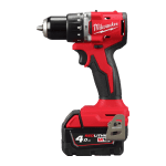 Masina de gaurit cu percutie cu 2 acumulatori 4Ah Milwaukee M18 BLPDRCMC-402C