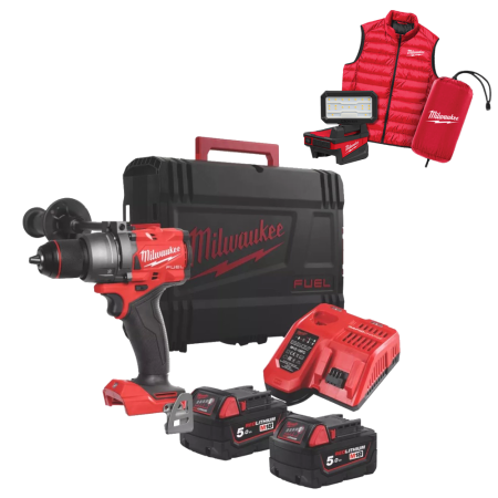 Masina de gaurit cu percutie cu 2 acumulatori Milwaukee M18 FPD3MC-502X