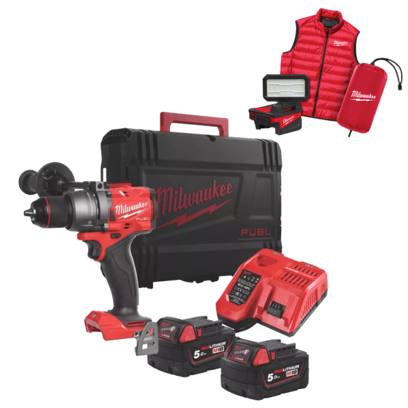 Masina de gaurit cu percutie cu 2 acumulatori Milwaukee M18 FPD3MC-502X