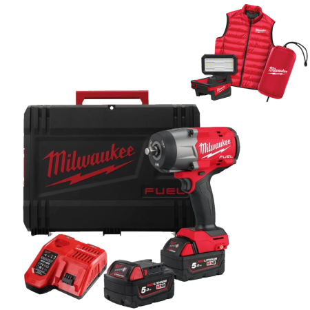 Masina de insurubat cu impact cu 2 acumulatori Milwaukee M18FHIWF2F12MC-502X