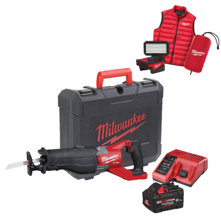 Fierastrau sabie cu 1 acumulator Milwaukee M18 FSXMC-801C