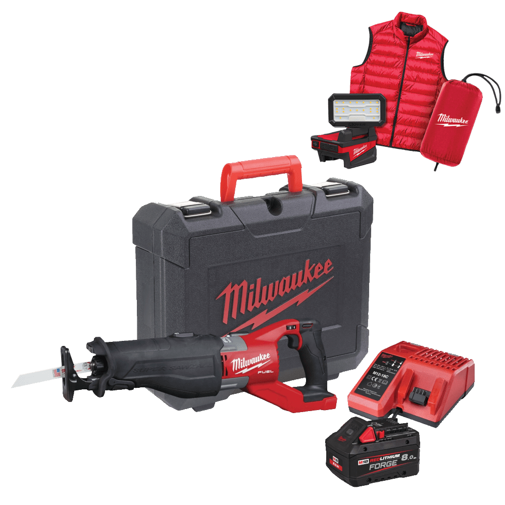 Fierastrau sabie cu 1 acumulator Milwaukee M18 FSXMC-801C Fierastrau sabie cu 1 acumulator Milwaukee M18 FSXMC-801C